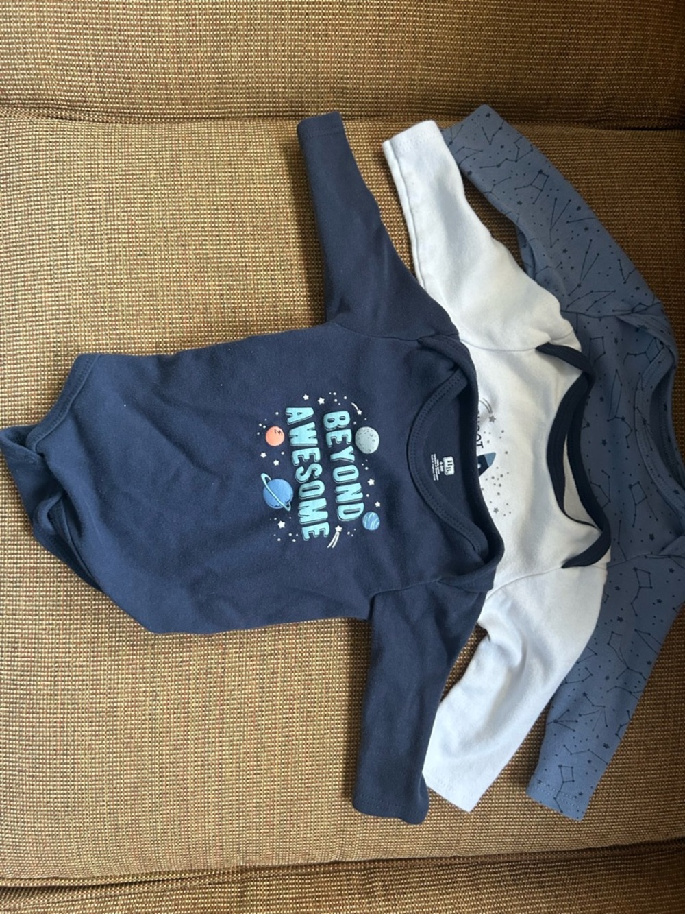 Kids Navy 'Beyond Awesome' Long-Sleeve Bodysuit